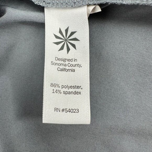 Athleta Womens Gray Lightweight Pockets Smocked Waist Flowy Skort Size M - Picture 7 of 10